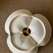 Three-compartment Limoges Havilland porcelain mendicant servant - Le Tanneur