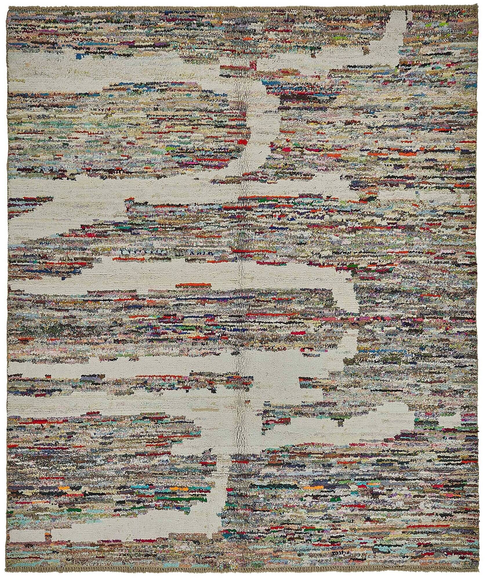 Handwoven Turkish Recycled Boho Rug 254 cm x 303 cm