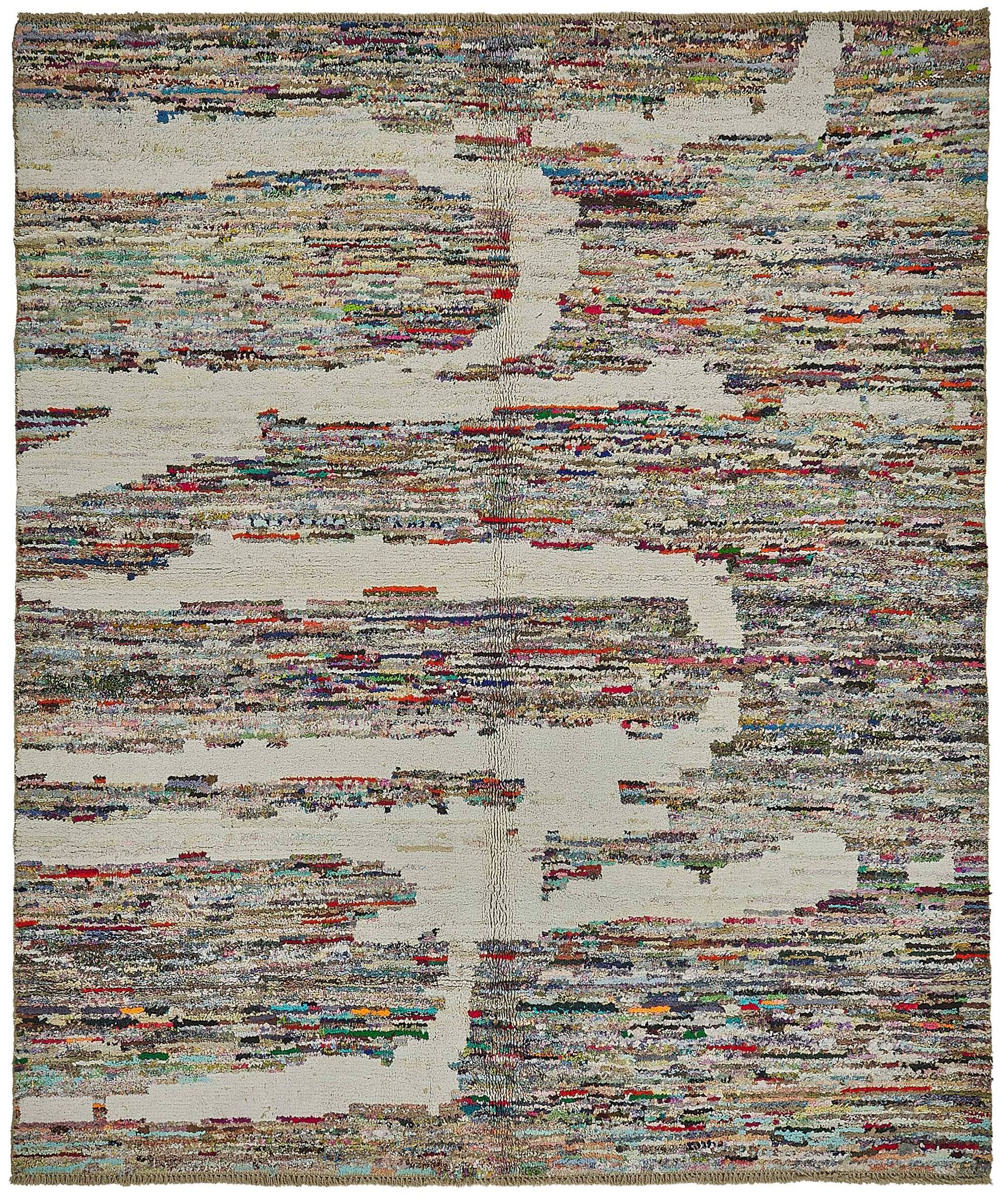 Tapis boho recyclé turc fait main 254 cm x 303 cm
