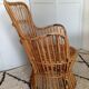 Bonacina rattan armchair, Italy, 1960s