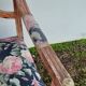 Antique Louis Xvi style armchair 1900s Fleuris fabrics