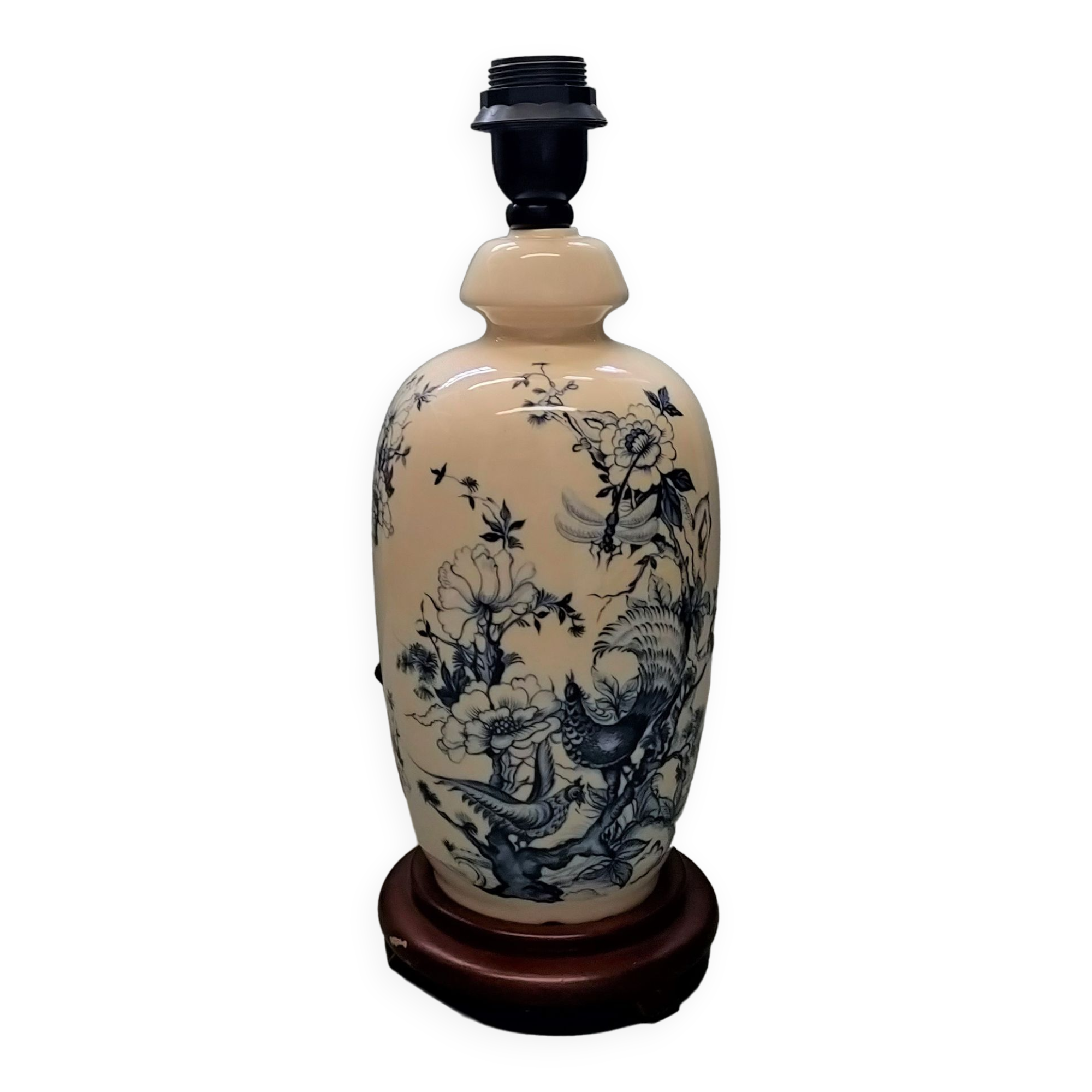 Tetras Lamp Foot - China - XXth - A lustro (ceramic)