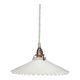 Suspension en opaline blanche 