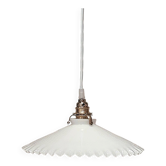 Suspension en opaline blanche 