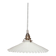 Suspension en opaline blanche 