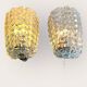 Helena Tynell Glashütte Limburg 1960 vintage Germany wall lights x2