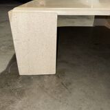 Travertine coffee table