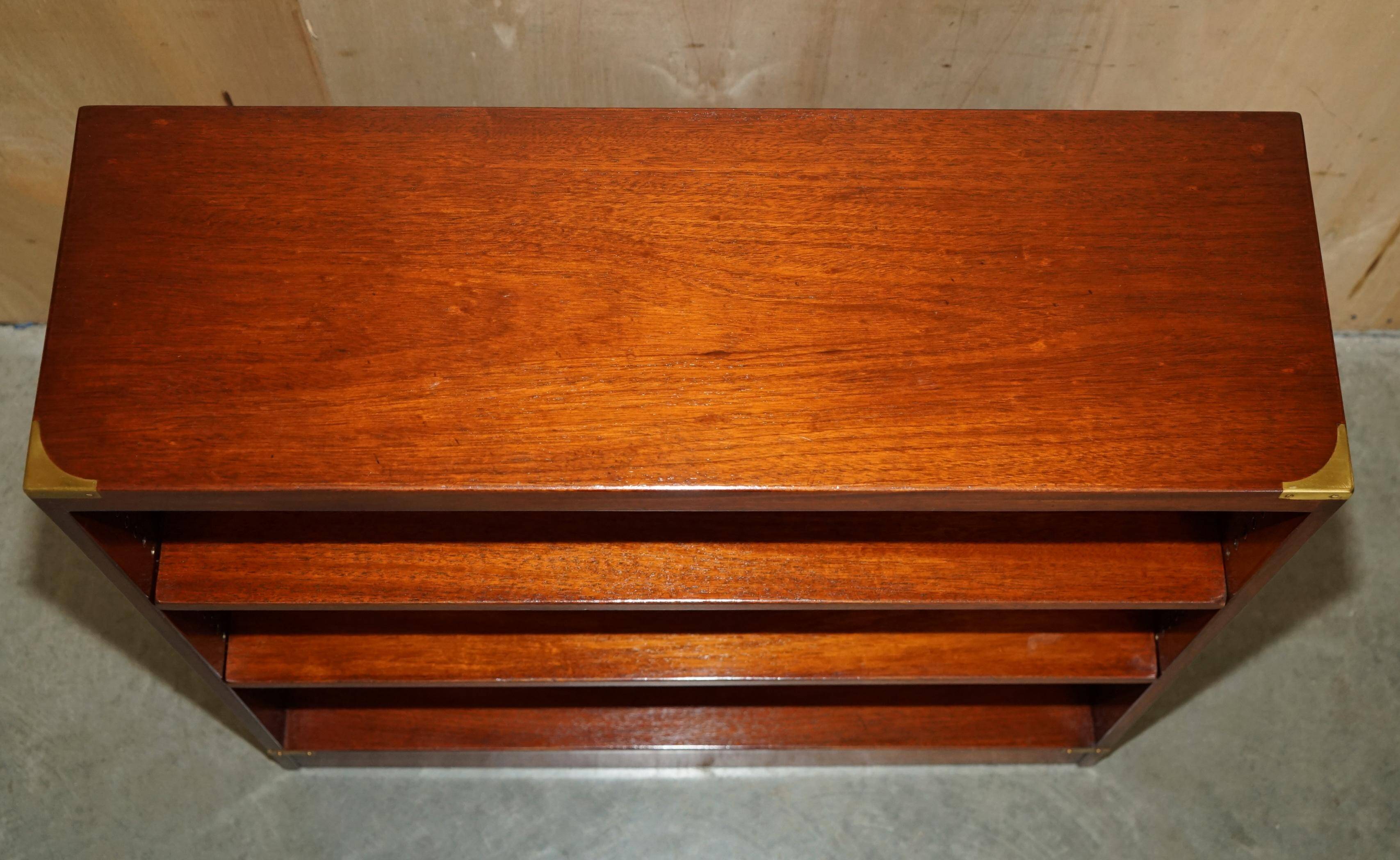 Low library campaign in solid mahogany by REH Kennedy