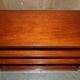 Low library campaign in solid mahogany by REH Kennedy