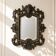 Bevelled bronze mirror, Second Empire 19th century, Louis XV style.