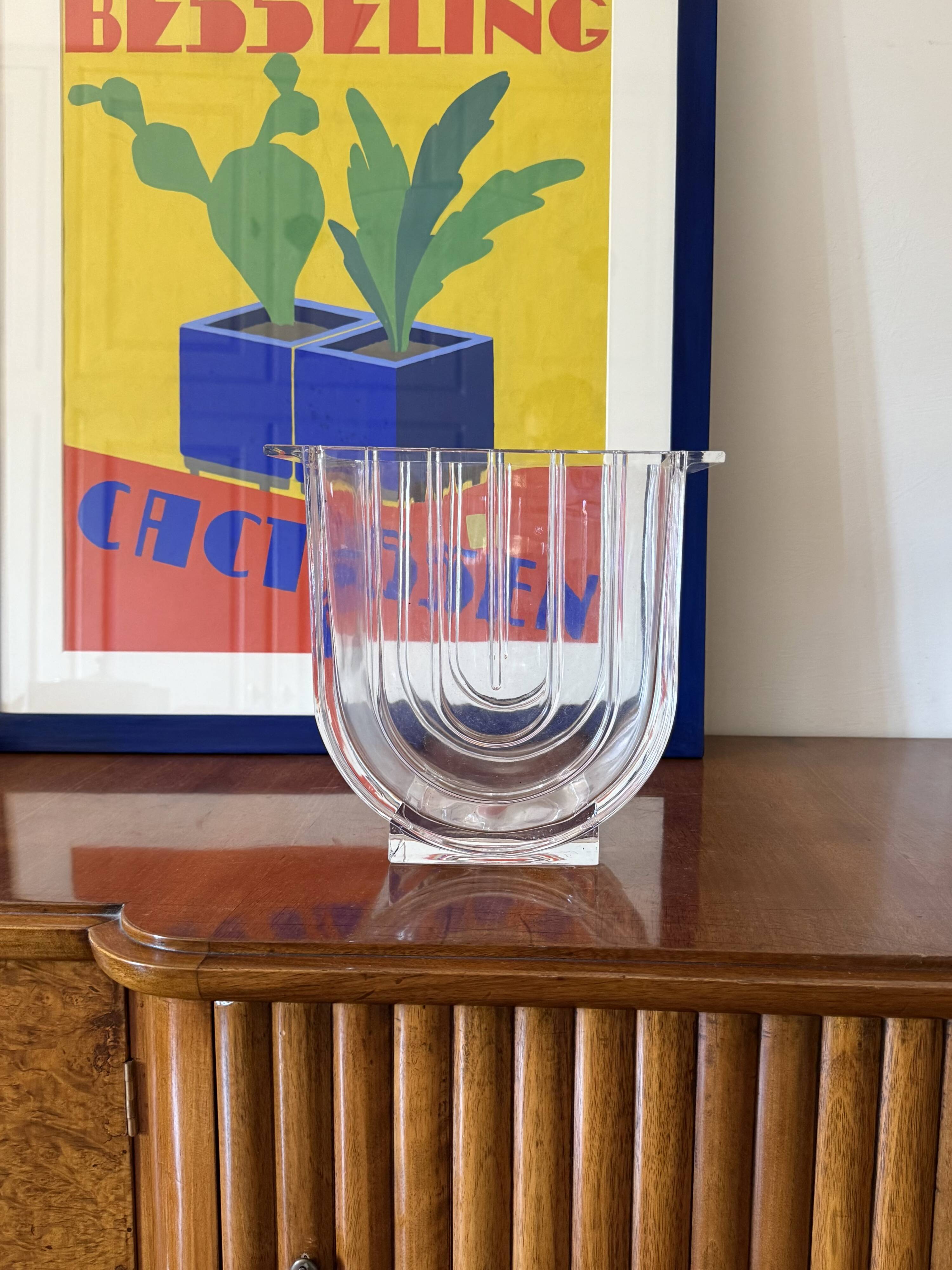 Modern crystal vase / ice bucket, Laura Griziotti for Arnolfo di Cambio 196