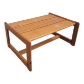 Vintage coffee table in solid pine, 1970s.