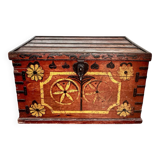 Afghan dowry chest in painted wood