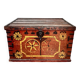 Afghan dowry chest in painted wood