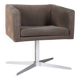 "Cubica" metal and fabric swivel armchair designed by Verzelloni