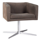 Fauteuil pivotant en métal et tissu « Cubica » conçu par Verzelloni