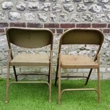 Metal folding chairs