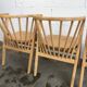 4 Chaises de bistrot en bois en forme de v