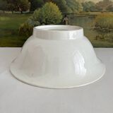 White ironstone salad bowl Digoin Sarreguemines