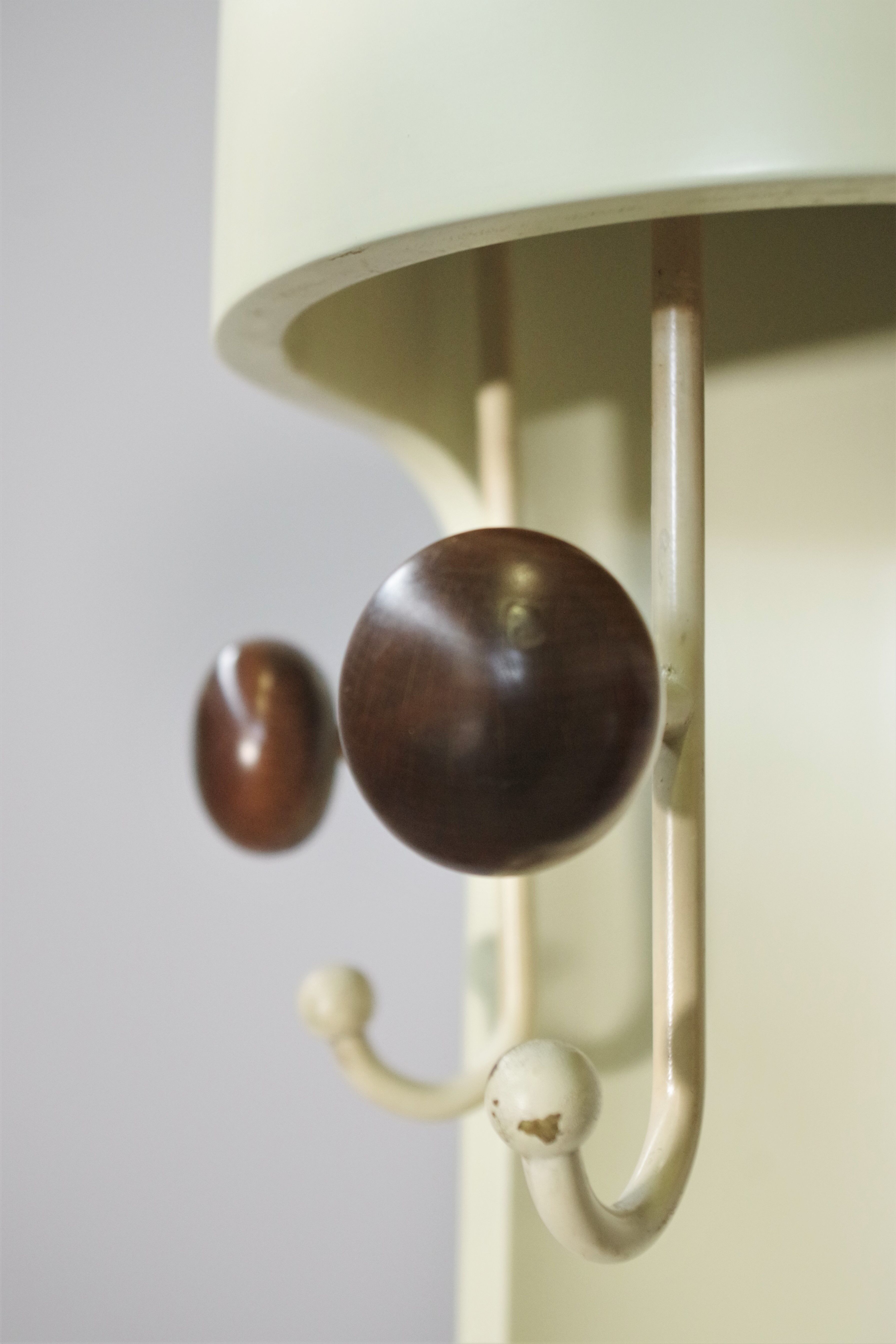 Column coat rack with umbrella stand 60s
