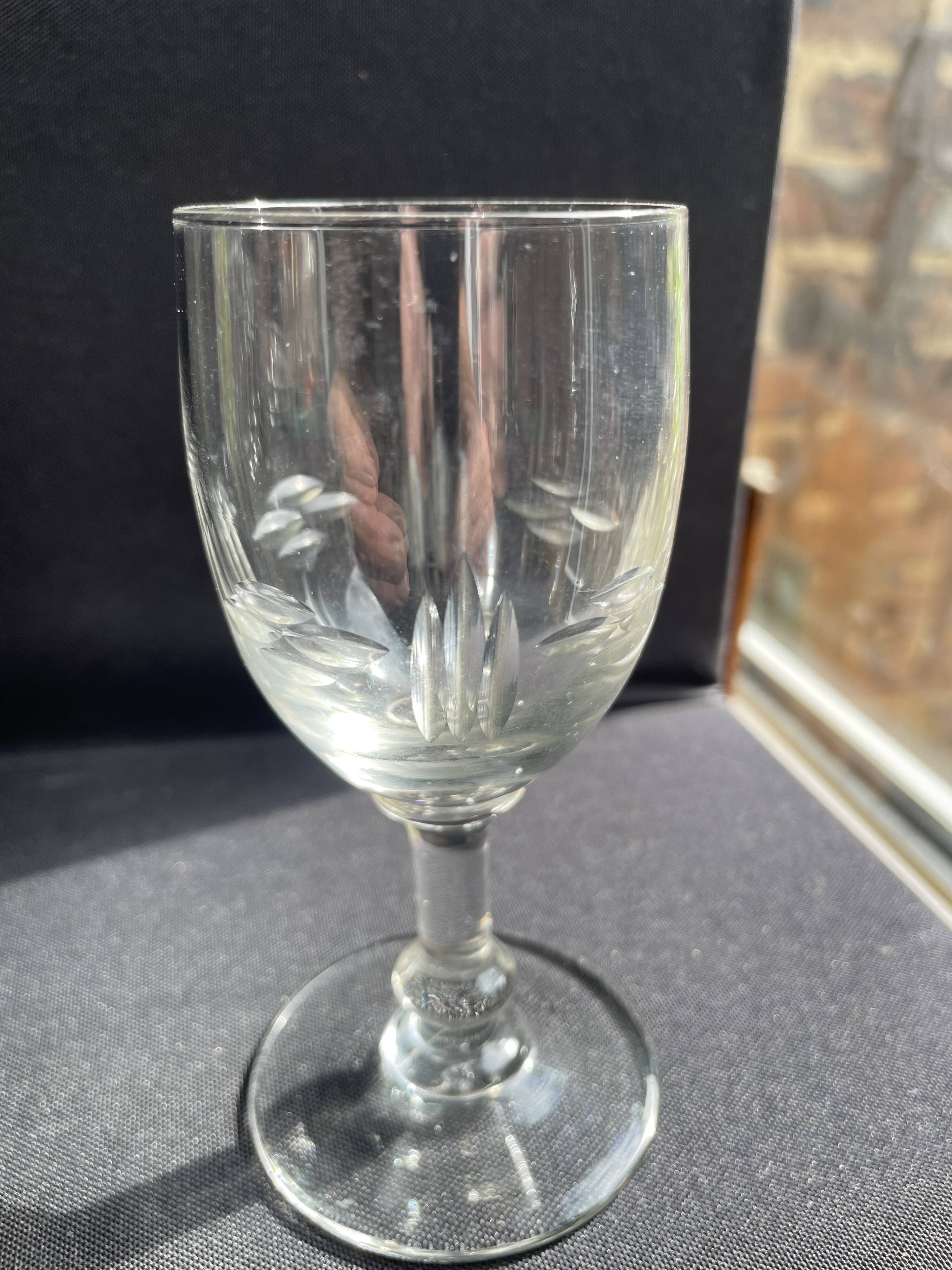 6 vintage port glasses