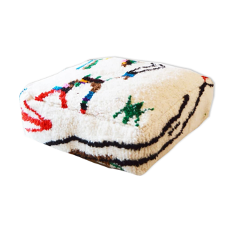 Pouf tapis marocain azilal