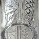 Vintage vase with flared neck in cut crystal - Decorated with geometric patterns / diamond braces