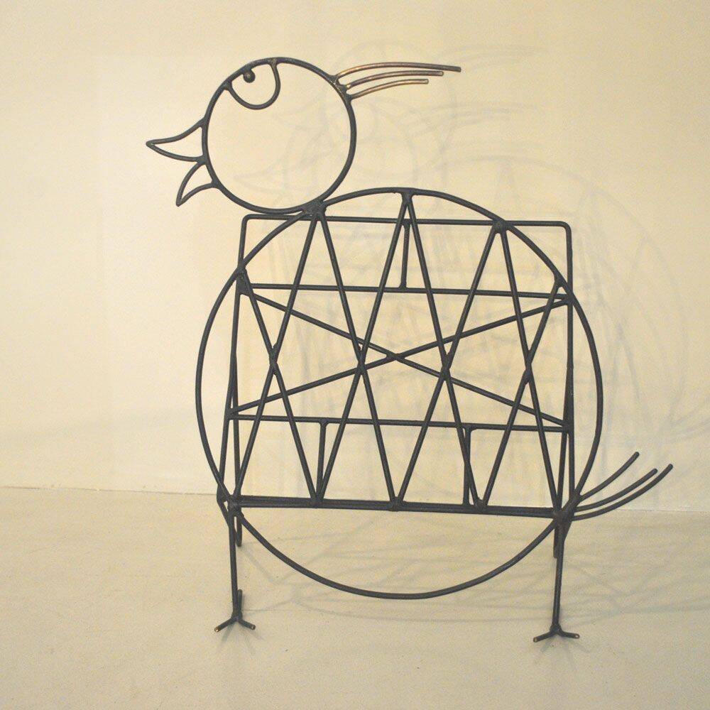 Iron magazine rack, 1930s