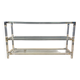 Table console en chrome et lucite, années 1970