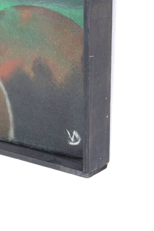 Painting 'Aftenrode' - mid century modern / 70's abstract