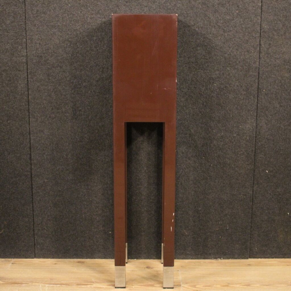 Lacquered wood side table