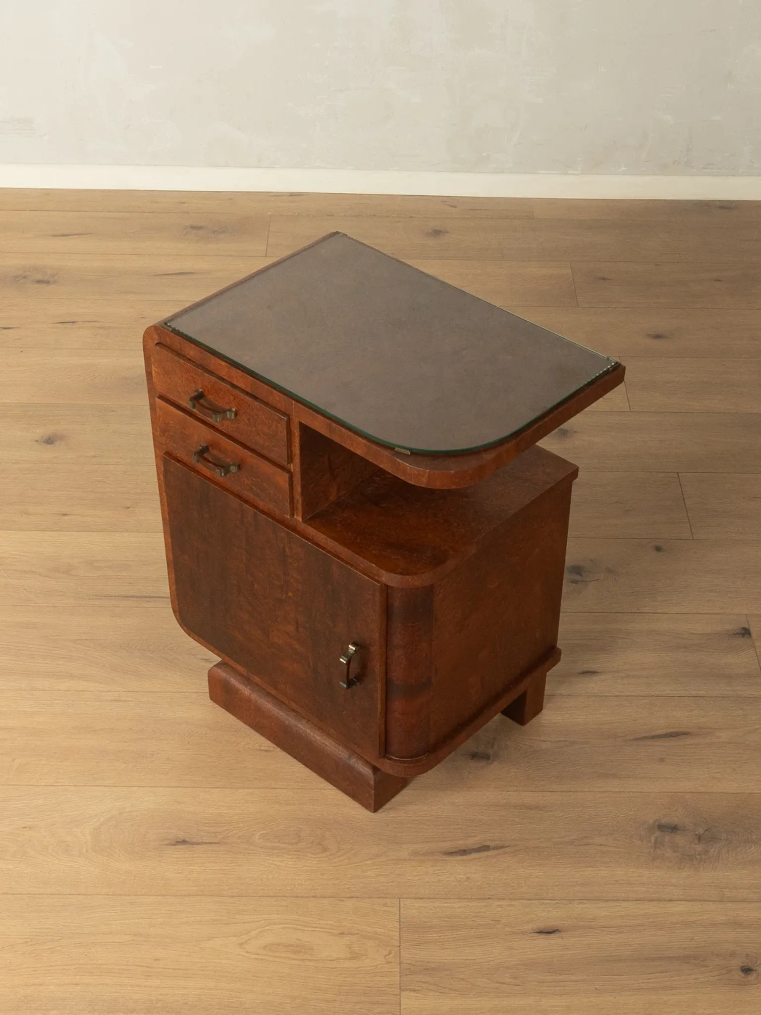 Classic 1930s chest of drawers with asymmetrical design
