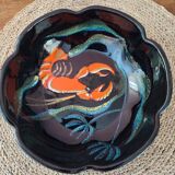 Salad bowl signed G. Fourmaintraux