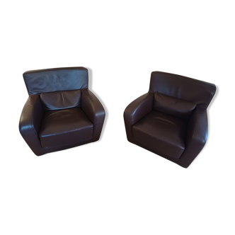 Cinna leather club armchair
