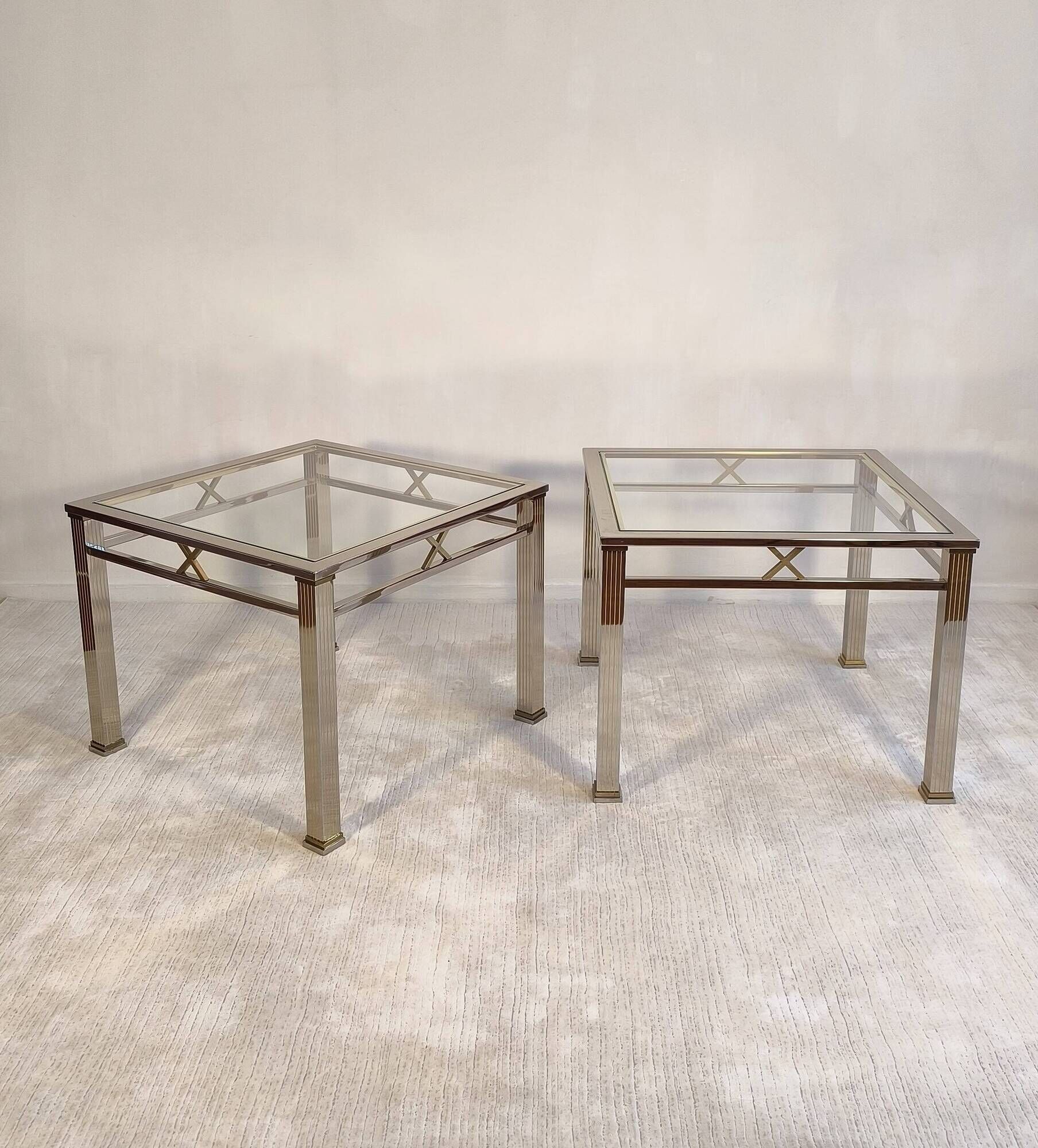 Magnificent pair of orsenigo italy coffee tables from the art deco collezione range