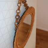 Rattan sun mirror 530mm