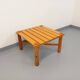 Vintage square coffee table in solid pine from the 70s and 80s.