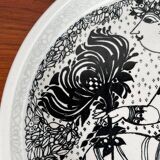 Danish Flora bowl mid-century by Bjørn Wiinblad for Nymolle, Denmark, 1960s.