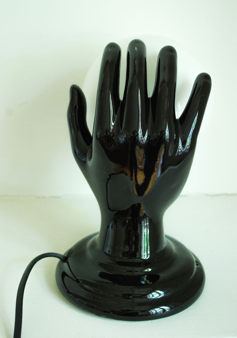 Ceramic hand lamp
