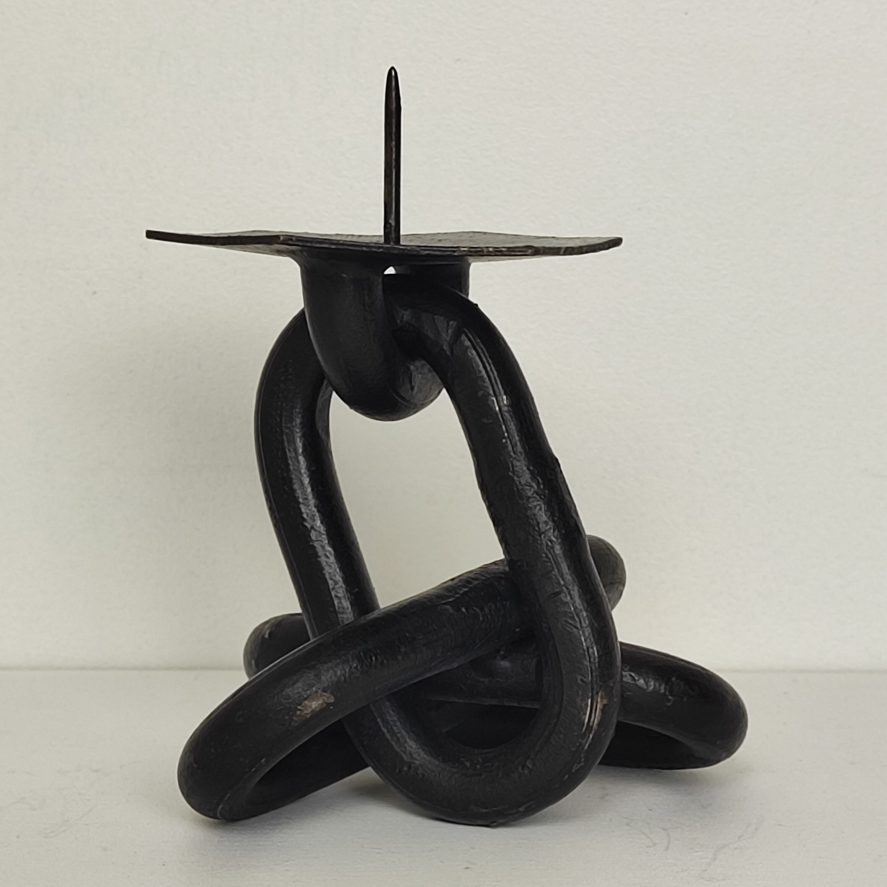 Brutalist "chain" candle holder