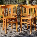 6 bistro chairs 40s