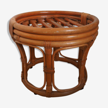 Pouf in rattan