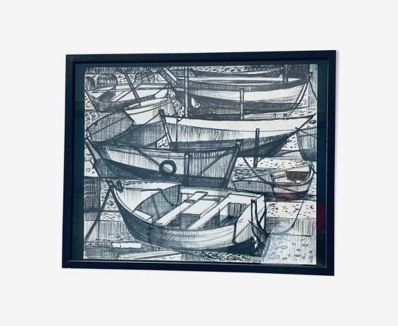 Marine bateaux au port