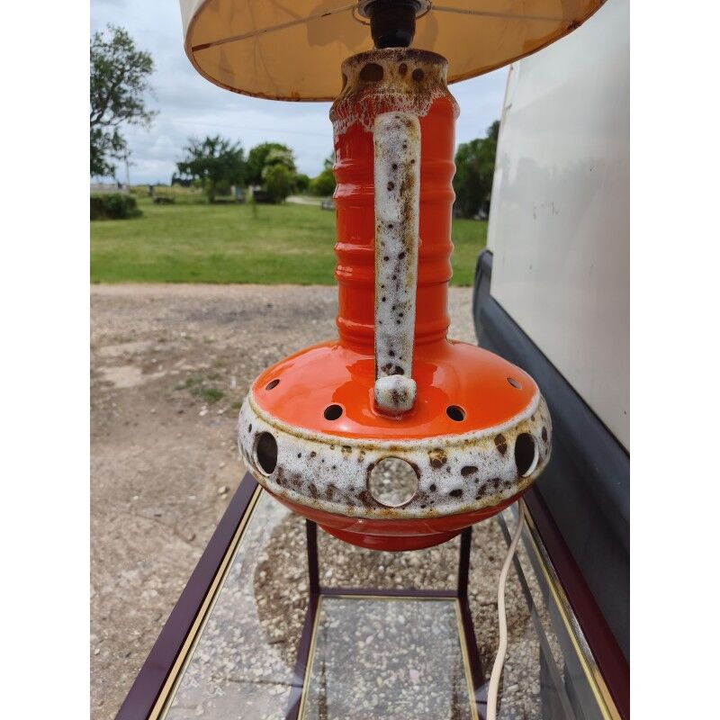 Vintage lamp from the 70s, ceramic.