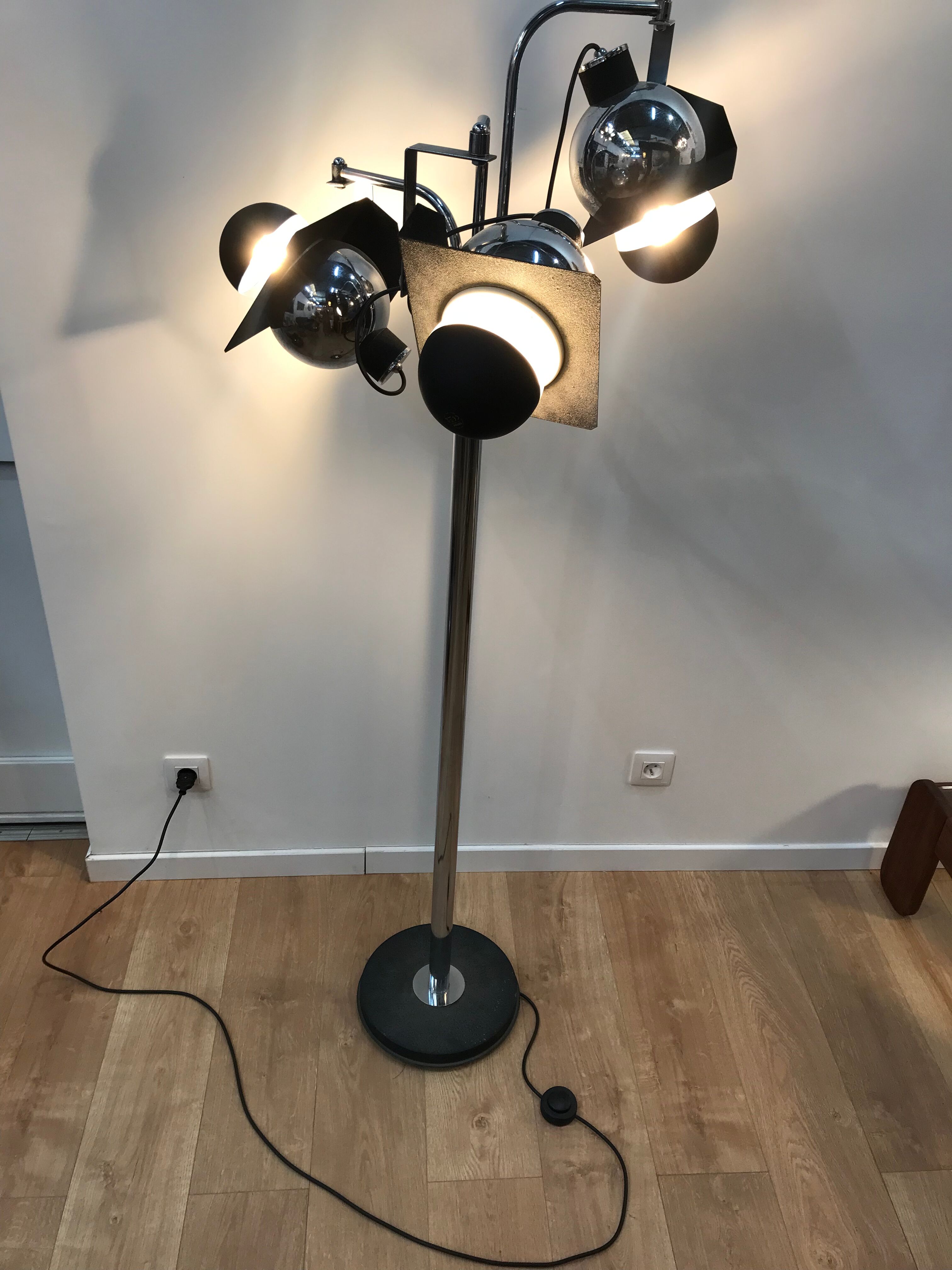 Vintage industrial floor lamp