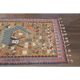 Shahmaran Motif Vintage Turkish Handmade Orange Kilim Rug  94x146