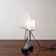 Lampada Da Tavolo Silhouette Design Table Lamp Marble & Glass 1980’s P
