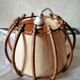 Suspension rotin vintage