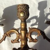 Paire de chandeliers chérubins