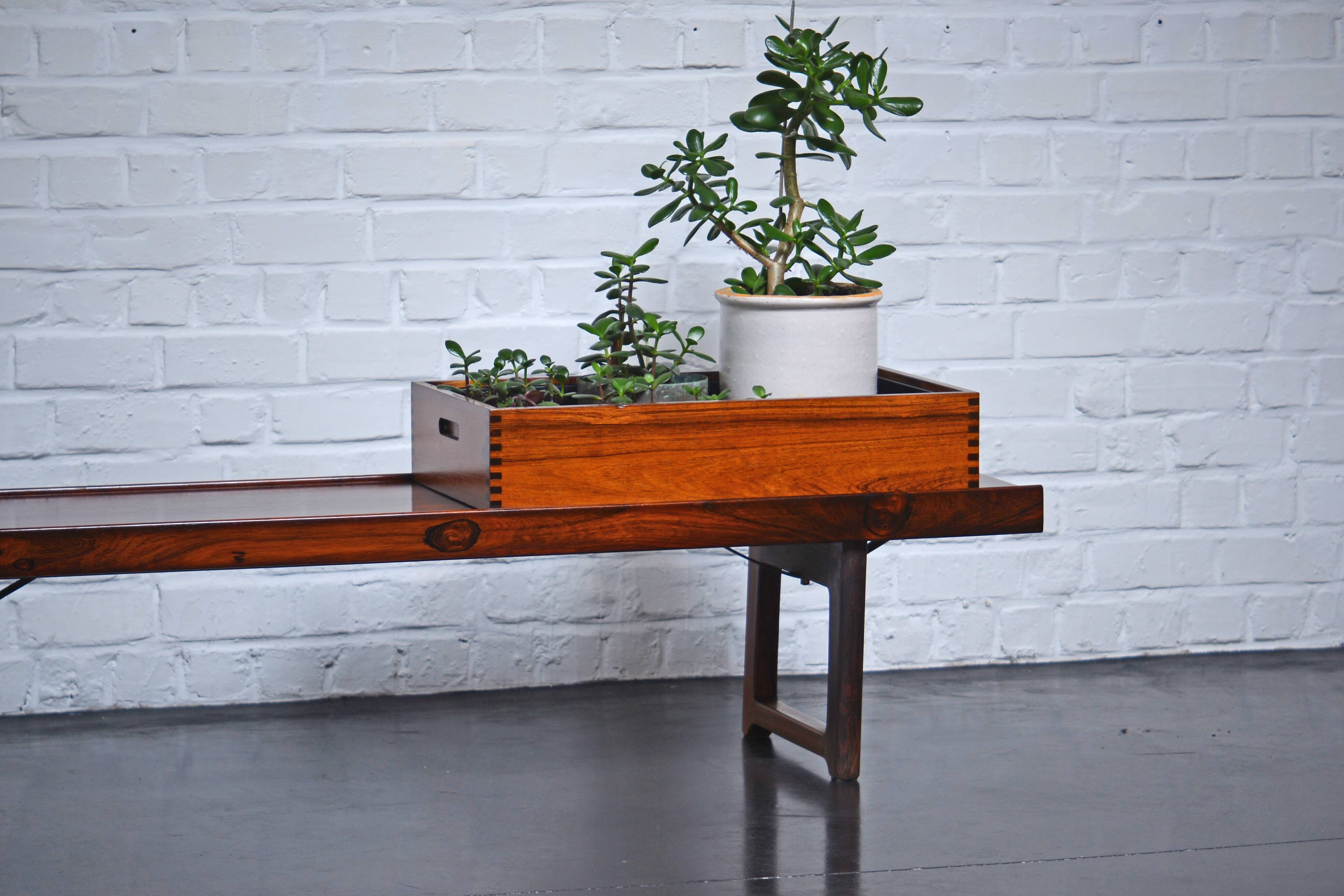 Bench in rosewood of Torbjörn Afdal model Drobo of 1962